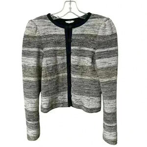 Club Monaco Lorenah Knit Jacket Multi Tweed Sweater Size XS